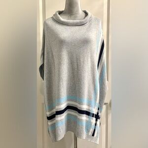 Talbots Cotton Blend Knit Poncho Sweater Jumper Women’s Sz M/L EUC MSRP $129